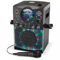 Караоке система Singing Machine с микрофоном и LED Disco подсветкой цвет черный