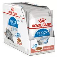 Влажный корм для стерилизованных пожилых кошек Royal Canin Sterilised 7+ живущих в помещении 12 шт. х 85 г (кусочки в соусе)