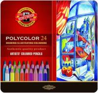 Карандаши цветные художеств. KOH-I-NOOR POLYCOLOR 24 цв/наб 3824024002PL