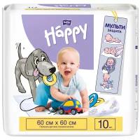 bella baby Happy Одноразовые пелёнки для детей "bella baby Happy" 60 x 60 см, 10 шт./уп