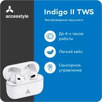 Беспроводные наушники Accesstyle Indigo II TWS Global, Lightning, white