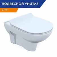 Унитаз подвесной безободковый Cersanit CITY Clean On S-MZ-CITY-COn-S-DL-w