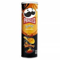 Картофельные чипсы Pringles со вкусом азиатских закусок под острым сычуаньским соусом (Китай), 110 г