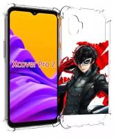 Чехол MyPads Persona 5 для Samsung Galaxy Xcover Pro 2 задняя-панель-накладка-бампер