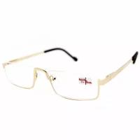 Очки очки лектор для чтения половинки (+1.50) без футляра, RALPH 0650 C1, линза пластик, цвет золотой, РЦ62-64