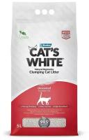 Наполнитель CAT’S WHITE 5л Natural комкующийся натуральный без ароматизатора