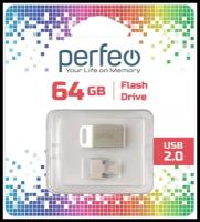 USB Flash Drive 64Gb - Perfeo M05 Metal Series + OTG Reader PF-M05MS064OTGR