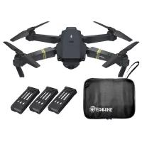 Квадрокоптер Eachine E58 WIFI FPV 2MP (3 батареи + сумка), black