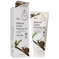 EKEL Natural Clean peeling gel Black Snail Пилинг-скатка с муцином черной улитки 180мл