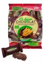 Конфеты мультизлаковые CO BARRE DE CHOKOLAT с темной глазурью, 200 г, пакет, БП-00001134