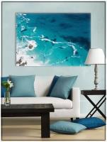 Картина для интерьера на натуральном хлопковом холсте "Море", 30*40см, холст на подрамнике, картина в подарок для дома