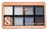 La Rosa Тени для век 8ми цветные MAKEUP STUDIO LE 1108