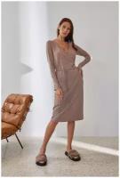 Laete платье 51972-1 серый-бронзовый люрекс