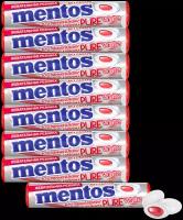 Жевательная резинка Mentos Pure White вкус Клубника, 8 шт по 15,5 г