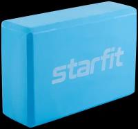 Блок для йоги STARFIT Core YB-200 EVA, 8 см, 115 гр, 22,5х15 см, синий пастель