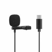 Петличный микрофон Lavalier MicroPhone JH-042 / Конденсаторный микрофон с выходом Type-C (чистый Hi Fi звук, шумоподавление)