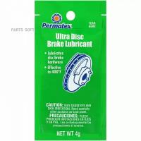 Смазка Permatex Ultra Disc Brake Lube Для Тормозных Систем 4 Гр Permatex арт. 09977