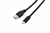 Кабель USB Type-C Filum FL-C-U3-AM-CM-0.5M 0.5 м, USB 3.0, черный, 3A, разъемы: USB A male- USB Type С male, пакет