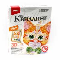 Квиллинг. Панно "Рыжий котенок" LORI Квл-026/LR