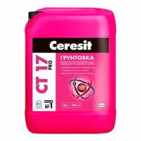 Грунтовка Ceresit СТ 17 Pro морозостойкая, 10 л, розовый