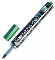 Маркер для досок Pentel Maxiflo Flex-Feel гибкий након зелёный, 1.0-5.0мм