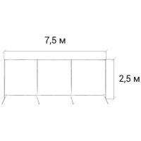 Стойка пресс волл для баннера (усиленная) 2,5 м. / 7,5 м