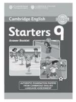 Cambridge English Young Learners 9 Starters Answer Booklet: Authentic Examination Papers from Cambridge English Language Assessment. Cambridge English Young Learners. Starters