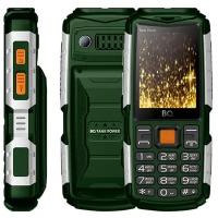 Сотовый телефон BQ M-2430 Tank Power, 2.4", 2 sim, 4000мАч, зелено-серебристый