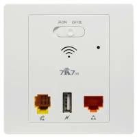 Розетка, точка доступа AP, wifi, usb, LAN ISA-AP10