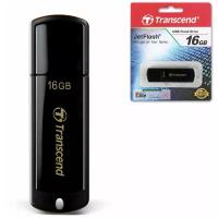 Флеш-диск 16 GB, TRANSCEND Jet Flash 350, USB 2.0, черный, TS16GJF350