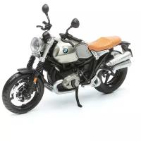 Maisto Мотоцикл "Motorcycles - BMW R nineT Scrambler", 1:12, серебристый