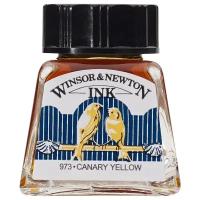 Тушь Winsor&Newton, Желтый канареечный, 14 мл