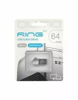 Флешка Qumo Ring 64Gb USB 3.0 Metallic (QM64GUD3-Ring)