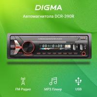 Автомагнитола Digma DCR-390R 1DIN 4x45Вт