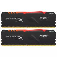 Оперативная память HyperX Fury RGB 16 ГБ (8 ГБ x 2 шт.) DDR4 3200 МГц DIMM CL16 HX432C16FB3AK2/16