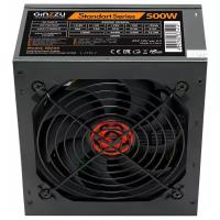 Блок питания Ginzzu SB500 ATX, 12cm fan, 20+4pin +4Pin, 3*SATA, 3*IDE Черный