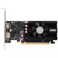 Видеокарта MSI PCI-E GT 1030 2GD4 LP OC NVIDIA GeForce GT 1030 2Gb 64bit DDR4 1189/2100 HDMIx1 DPx1 HDCP Ret low profile