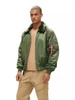 Бомбер ALPHA INDUSTRIES B-15 Flight Jacket, размер L, зеленый