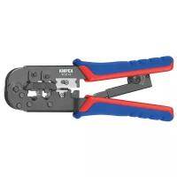 Knipex Пресс-клещи для штекеров RJ, 2 гнезда, RJ 11/12 (6-pin), RJ 45 (8-pin), 190 мм KN-975110