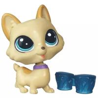 Littlest Pet Shop Корги Регальтон с мисочкой B4788