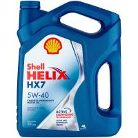 Моторное масло для автомобиля SHELL Helix HX7 5W-40 4 л