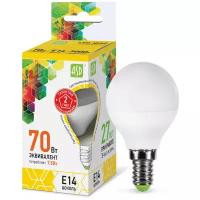 Лампа светодиодная LED-ШАР-standard 7.5Вт 160-260В Е14 3000К 600Лм ASD