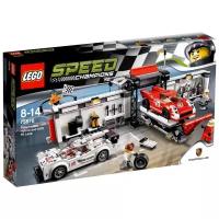 Конструктор LEGO Speed Champions 75876 Пит-лейн Порше 919 Гибрид и Порше 917K