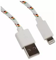 Кабель Liberty Project USB - Lightning (в оплетке), 1 м, белый