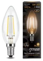 Лампа Gauss LED Filament Candle E14 5W 2700К