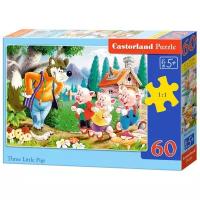 Пазл Castorland Three Little Pigs (B-06519), 60 дет., 17х3х13 см