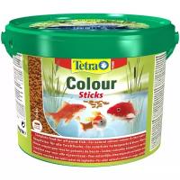 Корм для прудовых рыб Tetra Pond Colour Sticks 10 л (палочки, 8-12 мм)