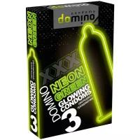 Презервативы Domino neon green, 3 шт. 7104030