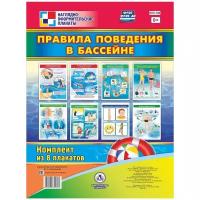 Наглядно-оформительские плакаты. Правила поведения в бассейне. Комплект из 8 плакатов. ФГОС