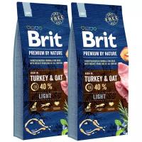 Корм для собак Brit Premium by Nature 2шт. х 15 кг